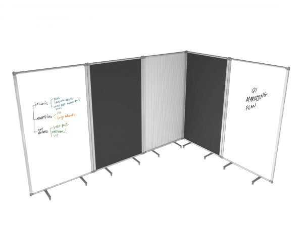 Freestanding Whiteboard Mobile Partitioning Screen