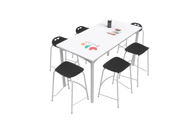 High Buddy Whiteboard Rectangle 1600x800 Table
