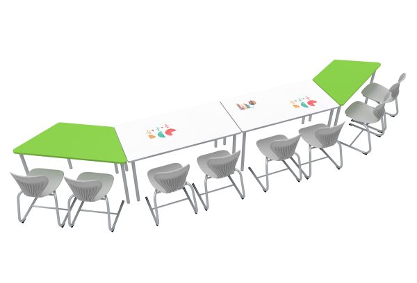 Buddy Trapezoid Table - Image 3