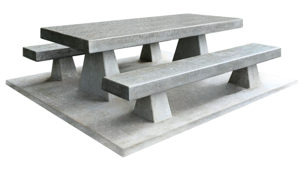 Permafab Picnic Table - Slab Base