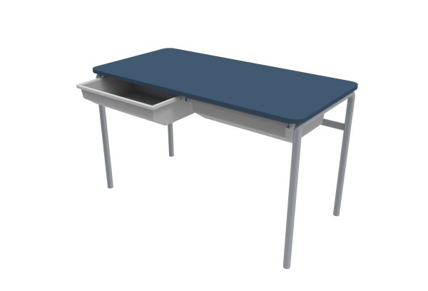 Alto Sliding Tray Double Desk